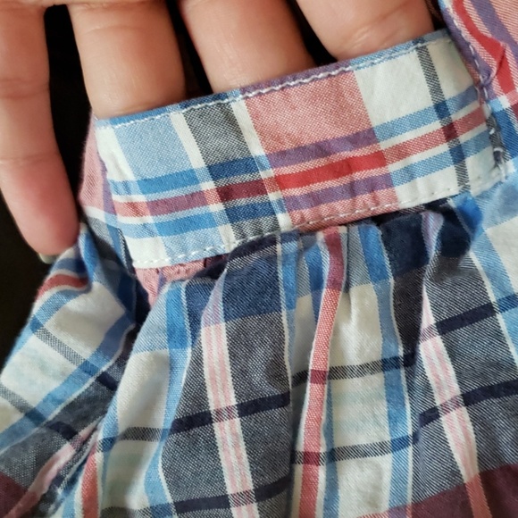 Red, white, and blue plaid skort - Picture 3 of 3